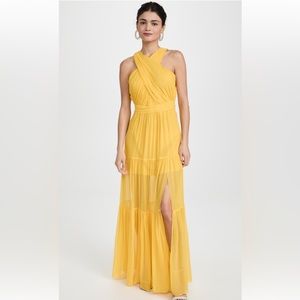 Veronica Beard “Florencia” Dress in canary yellow